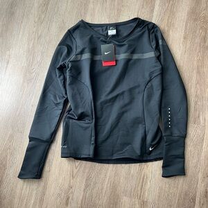 Nike Black Long Sleeve Athletic Top